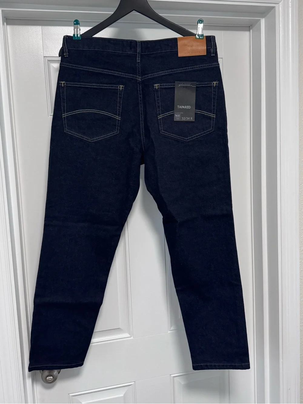 Ted Baker Dyllon Tapered Fit Stretch Jeans Dark Blue Mens Size 34R New With Tags